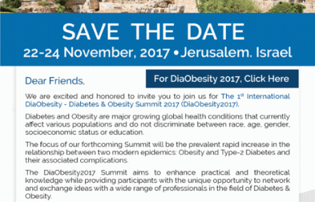 DiaObesity2017 – הוועידה הבינלאומית להשמנה וסוכרת